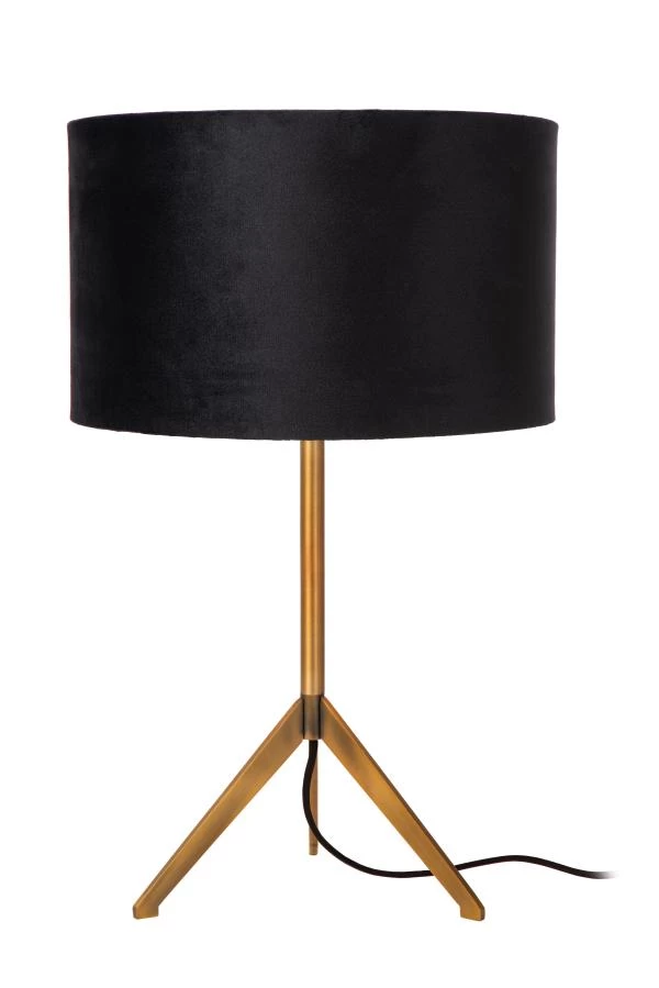 Lucide TONDO - Lampe de table - Ø 30 cm - 1xE27 - Or Mat / Laiton - éteint